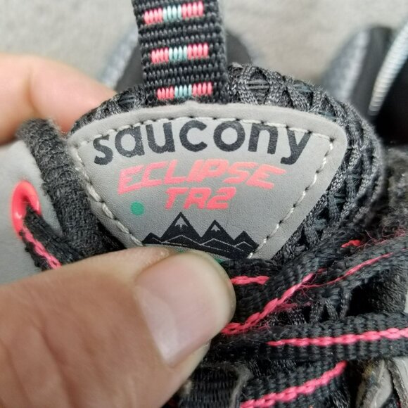 Saucony Shoes Womens Size 8 Wide Gray Eclipse TR2 Trail Running Sneakers *Read* - Picture 6 of 16